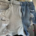 No Boundaries Split color denim shorts Photo 1