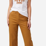 Pendleton  High Waist Crop Pant 14 Peanut Duck Cloth Wide Leg‎ Photo 0