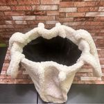 Victoria's Secret  Ivory VS Logo Sherpa Tote Bag Photo 8