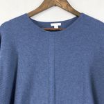 J Jill Sweater Womens Large Thermal Coastal Minimalist Cozy Soft Classic Preppy Blue Photo 1