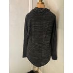 Cloth & Portrait Black Knit Cowl Neck Sweater S NEW Lace Hem Winter Witchycore Photo 1