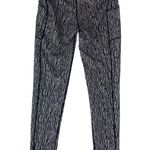 J. McLaughlin  women's medium Black white Zebra Print Leggings pockets Photo 1