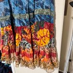 Units XL Tiered Skirt Colorful Patchwork Gypsy Long Flowy Festival Boho Midi Red Photo 1