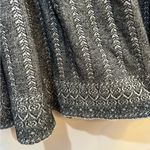 Maje  Jaquard Knit Pleated Black and‎ White Patterned Mini Skirt Sz 3 (L) Photo 2