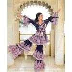 Zimmermann Celestial Virgo Tiered Flared Pants beaded boho designer size 2 / US8 Photo 4