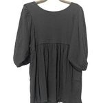 Free People Beach Gray Bubble Sleeve Tunic Style Mini Dress XS Photo 0