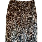 J.Crew No. 2 Pencil Skirt in Leopard Bi-Stretch Cotton Brown Black size 4 Photo 5