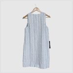 Pomander Place Bianca Tweed Mini Dress Size S NWT Blue Cream Lined Sleeveless White Photo 7