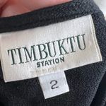 Timbuktu rayon tank top lace edge size 2 Black Photo 6