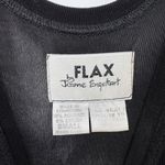 Flax Vintage by Jeanne Engelhart Maxi Dress Womens Small Black Slinky Acetate Photo 3