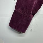 Charter Club  Women’s Medium Corduroy Jacket Purple Zip Front Long Sleeve Photo 2