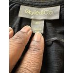 Style & Co Embroidered Floral Eyelet Lace Tunic Top Sz XXL Key Hole Flowy Classic Photo 6