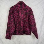 Zella Z by  Faux Shearling Print Hybrid Jacket Burgundy Abstract Spots Sz XL‎ NWT Photo 3