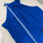 Julia Jordan  Knot Neck Tulip Hem Midi Halter Keyhole Mock Cobalt Blue Women 14 Photo 10