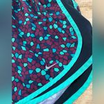 Nike Tempo Women’s Sz L Burgundy/Black/Teal Geo Pattern 3” Running Shorts Photo 5