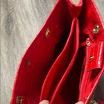 Liz Claiborne Red Crocodile-Embossed Purse/Tote Bag Photo 4