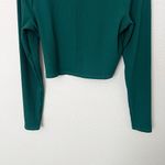 Bar III [] Forest Green Rib Knit Bodycon Scoop Neck Long Sleeve Shirt NWT Size XL Photo 5