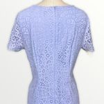 Ann Taylor Lace Shift Dress with Scalloped Edges Periwinkle Blue 10 Medium Photo 6