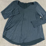 Soft Surroundings teal modal flowy long sleeve shirt Photo 0