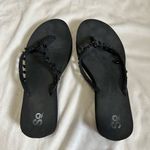 SO Black Bead Flip Flops Photo 0