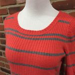 A pea in the pod Orange Maternity Sweater sz M Long Sleeve Knit Maternity Top Photo 2