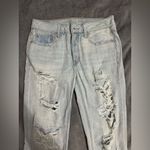 American Eagle Distressed Light Wash Tomgirl Jeans US 2 Regular Photo 1