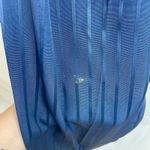 Vintage Whirlaway Frocks women's navy blue striped double breasted pantsuit 16P Photo 5