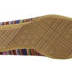 Beacon brand red white and navy blue or black striped comfy shoes Size 10 Photo 7