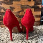 Coach  Red Suede Women's Heels Size 10 Photo 1