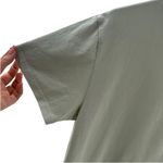 The Kooples Size M Organic Cotton Tee Shirt Sage Green Boxy Casual Earth Tone Photo 8