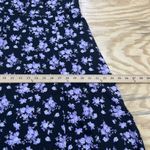 Y2K Milkmaid Babydoll Midi Dress Women's Large Black Floral Whimsigoth Fairy Photo 11