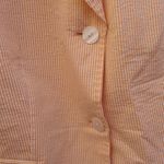 Façonnable Faconnable women’s striped cotton 2 front buttons blazer Size 6 Photo 12