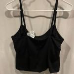 Cute vintage 90’s black metallic stripe lace camisole suit top luxury suit Photo 0