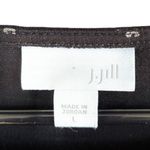 J.Jill Popover Stretch Dress Black Patterned Size Large Photo 3