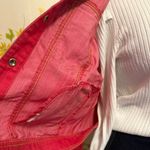 High Sierra Collarless Denim jacket in faded red size M Photo 3