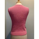 Hello Kitty  Sanrio Pink Checkered sleeveless sweater vest size XSmall Photo 4