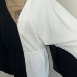 Ashley Stewart NWT Chic Asymmetrical Black and White Dress Photo 2