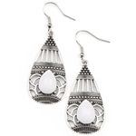 Paparazzi Eastern Essence White Earring (200) Photo 1