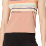 prAna  Organic Graphic Sleeveless Pink Sand Baja Top Photo 0