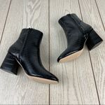 Jane and the Shoe Iris Women's High Heel Ankle Boots 6 Black Croc Faux Leather Photo 5