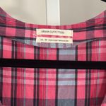 Urban Outfitters  Pink & Blue Plaid Overalls Wide Leg Crop Length Womens Size XS Photo 4