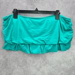 Apt. 9  Green Mini Ruffle Stretch Ruched‎ Skort Swimwear Plus 16 Photo 1