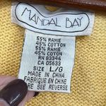 VINTAGE Yellow Shop Til You Drop Vest Embroidered Applique Purses size large Photo 6