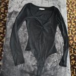 Madewell Sweetheart Thong Bodysuit in Black Photo 5