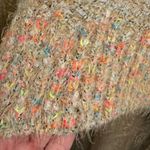 Free People Stardust Colorful Soft Cozy Fuzzy Pullover Sweater XL NEW Photo 2