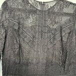 Alex Marie NWT Hailey Black Lace Chiffon Wide Leg Party Jumpsuit Women’s Size 6 Photo 5