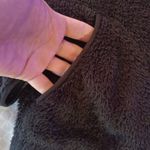 Free Country  Full Zip Fleece Fuzzy Long Sleeve Mock Neck Pockets Black Medium Photo 2