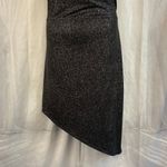 Forever 21 + Black Glitter Halter Dress 3X Shimmer Sparkle Asymmetrical Photo 1