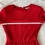 Bill Blass Vintage  Bright Red Long Sleeve Dress Sz 10 Photo 2