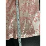 Roberta Vintage Pink Floral Paisley Velour V Photo 10